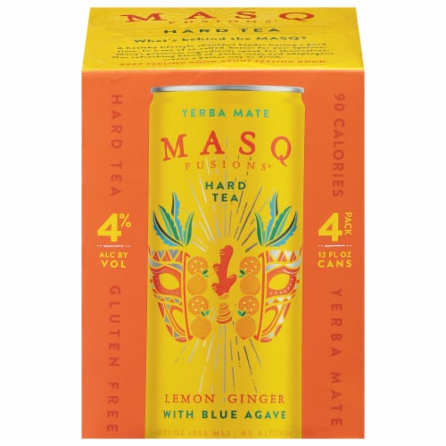 Masq Fusions® Lemon Ginger Hard Tea Perspective: front