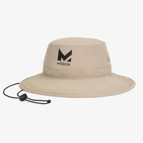 Mission Cooling Bucket Hat- Khaki Perspective: front