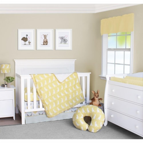Yellow elephant crib bedding sale