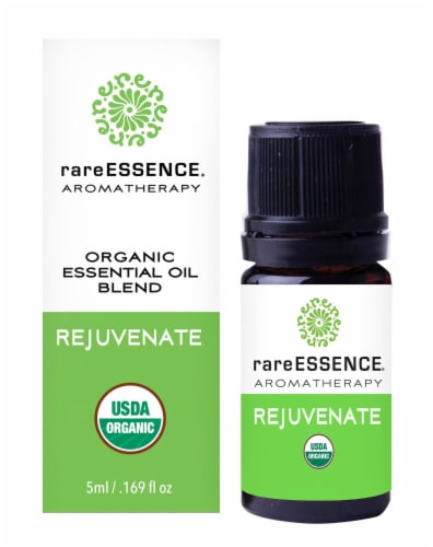 Rare Essence® Aromatherapy Rejuvenate Organic Essential Oil Blend Perspective: front