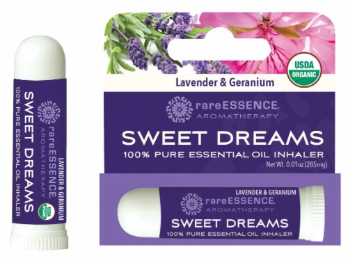 Rare Essence Aromatherapy® Sweet Dreams Organic Inhaler Perspective: front