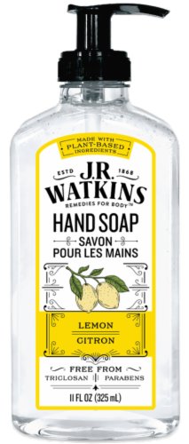 J.R. Watkins Lemon Liquid Hand Soap Perspective: front