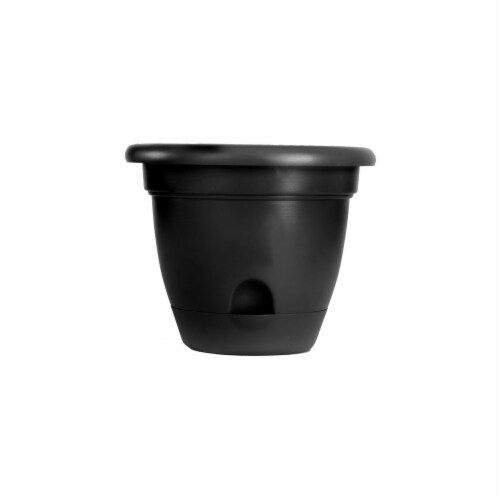 Bloem LP1600 Bloem 16 in. Lucca Planter Black LP1600 Perspective: front