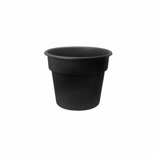 Bloem 8in Dura Cotta Planter Black DC8-00 Perspective: front