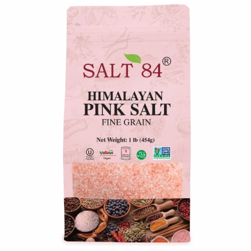 Himalayan Pink Salt Fine 1 Lbs Perspective: front