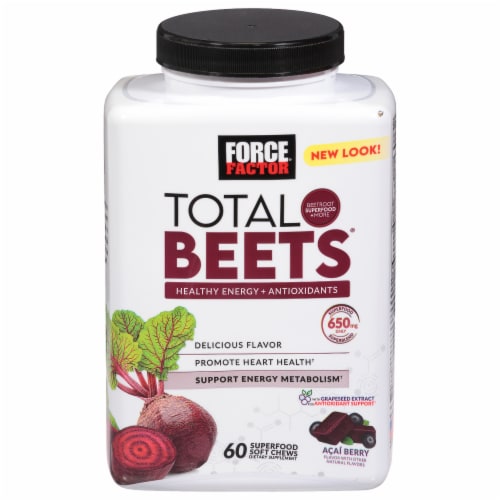 Force Factor Total Beets Acai Berry Superfood Soft Chews 60 ct Fred Meyer