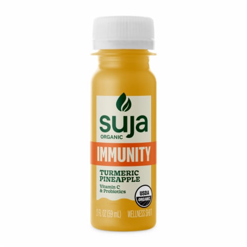 Suja Organic Immunity Turmeric Pineapple Wellness Shot Perspective: front