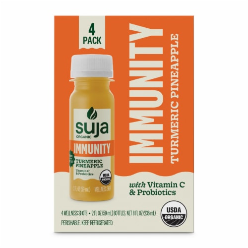 Suja Organic Immunity Defense Shots Perspective: front