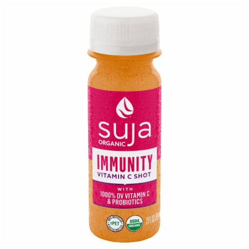 Suja Organic Vitamin C & Probiotics Juice Shot Perspective: front