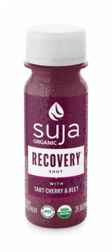 Suja Organic® Tart Cherry and Beat Recovery Shot Perspective: front