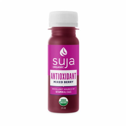 Suja Organic Antioxidant Mixed Berry Shot Perspective: front