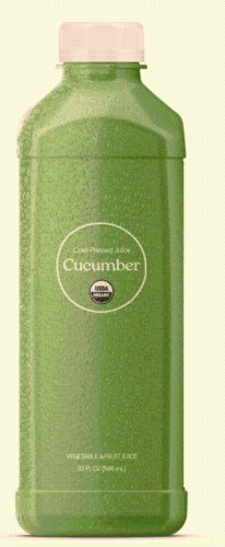 Cucumber Cold-Pressed Juice Perspective: front
