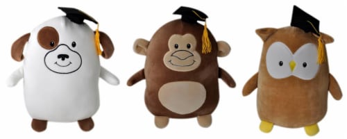 The Petting Zoo Super Soft Graduate Plush - Assorted Perspective: front
