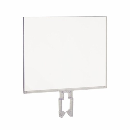 Econoco  Polycarbonate Sign Holder With All-Purpose Clamp - Pack of 24 Perspective: front