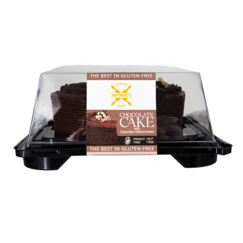 Antonina's Artisan Bakery Gluten Free Double Chocolate Single Layer Cake Perspective: front