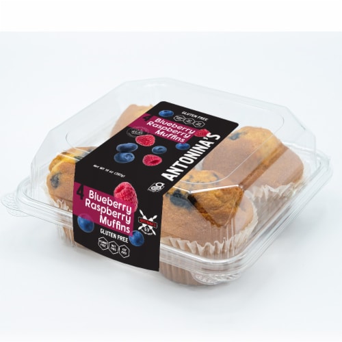 Antonina's Artisan Bakery® Blueberry Raspberry Muffins Perspective: front