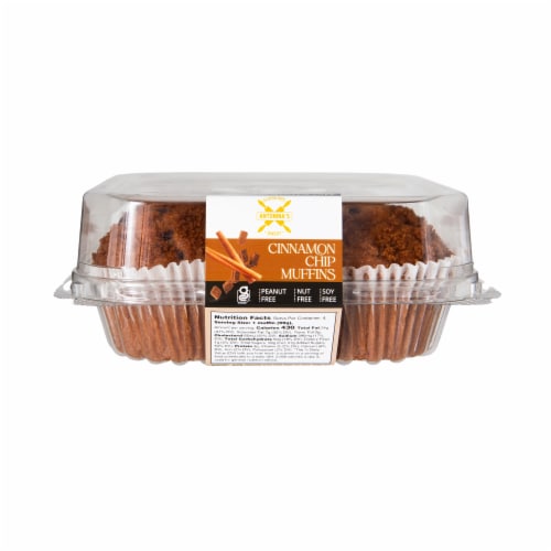 Antonina's Gluten Free Cinnamon Chip Muffins Perspective: front