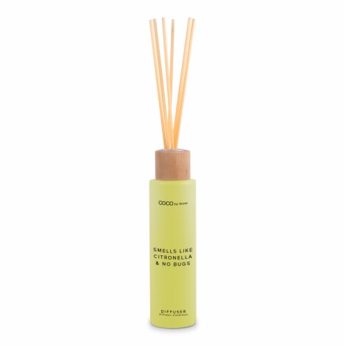 COCO by Stone Smells Like Citronella & No Bugs Reed Diffuser Perspective: front