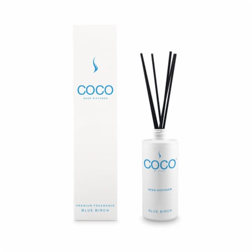 Stone Candles COCOC Blue Birch Reed Diffuser Perspective: front