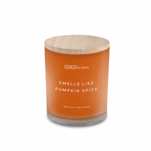 Stone Candles COCO Pumpkin Scented Candle - Fall Collection Perspective: front