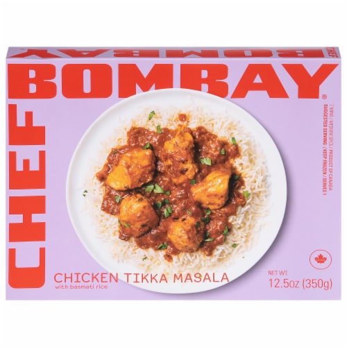 Chef Bombay Chicken Tikka Masala with Basmati Rice Frozen Meal Perspective: front