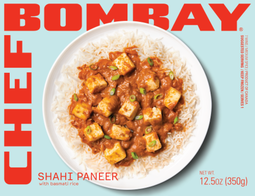 Chef Bombay Shahi Paneer with Basmati Rice Frozen Meal Perspective: front