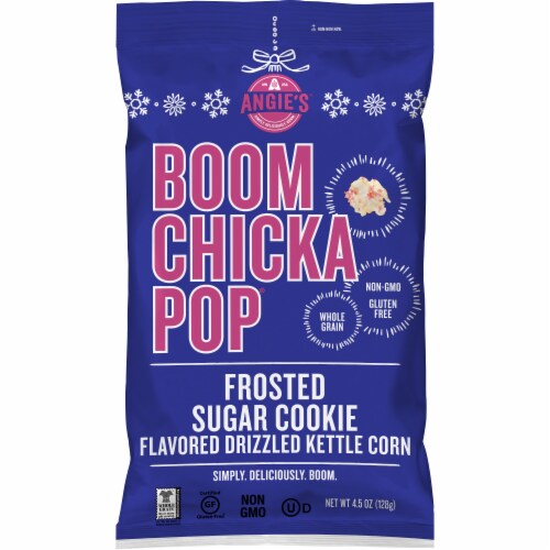 Angie's BOOMCHICKAPOP Frosted Sugar Cookie Flavored Kettle Corn Perspective: front