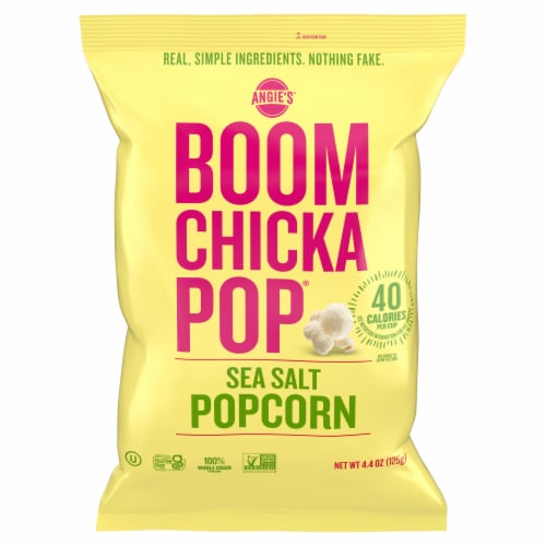 Angie's® BOOMCHICKAPOP Sea Salt Popcorn Perspective: front