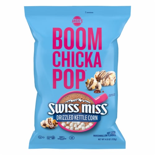 Angie's Boomchickapop Hot Cocoa Marshmallow Flavored Kettle Corn Popcorn Perspective: front