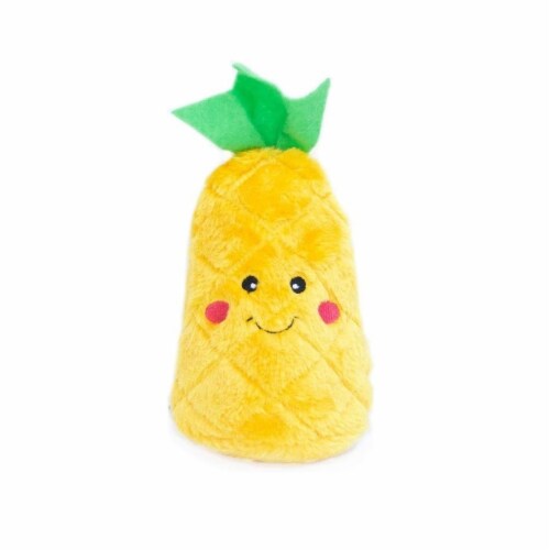 Zippy Paws 817028 Nomnomz Pineapple Dog Toy Perspective: front