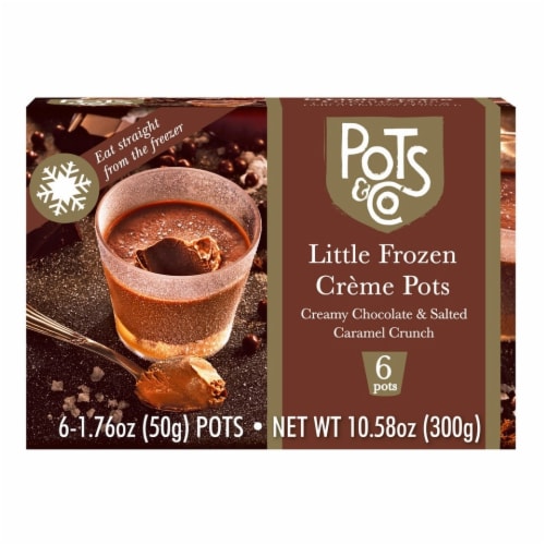 Pots & Co Little Frozen Crème Pots Creamy Chocolate & Salted Caramel Crunch Desserts Perspective: front