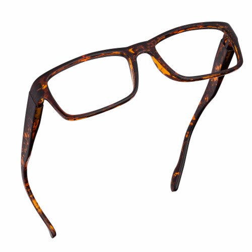 Readerest Tortoise Round Blue Light Blocking Reading Glasses (2.75 Magnification) Perspective: front