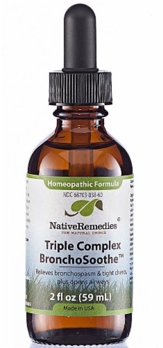 Native Remedies  Triple Complex BronchoSoothe™ Homeopathic Formula Perspective: front