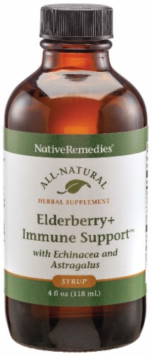 Native Remedies Elderberry+ Immune Support Syrup Perspective: front