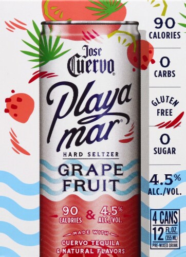 Jose Cuervo Grapefruit Hard Seltzer Perspective: front