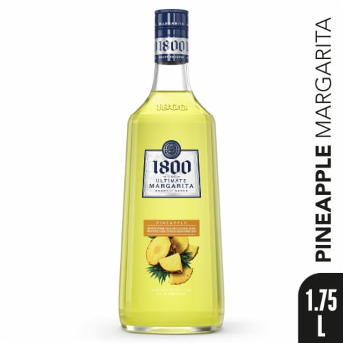 1800 The Ultimate Margarita Pineapple Prepared Cocktails Ready To Serve Perspective: front