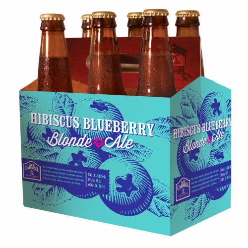 Mt. Carmel Brewing Company Hibiscus Blueberry Blonde Ale Perspective: front