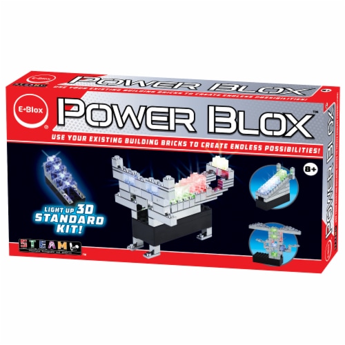 Power Blox LED Light Up Standard Set Building Blocks Perspective: front