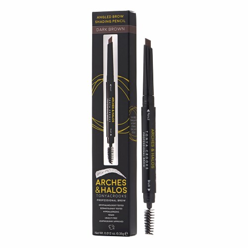 Arches & Halos Angled Brow Shading Pencil - Dark Brown Perspective: front