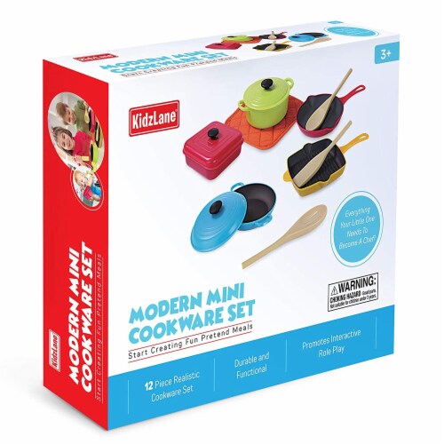 Kidzlane Toy Pots & Pan Set  Durable Mini Cooking Set for Kids, 10.94 H  2.64 L 9.09 W - Gerbes Super Markets