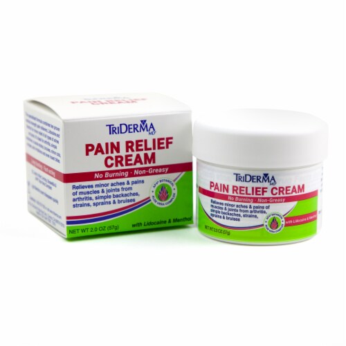 TriDerma Pain Relief Cream Perspective: front