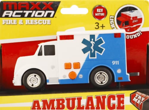 Maxx Action Rescue Ambulance Perspective: front