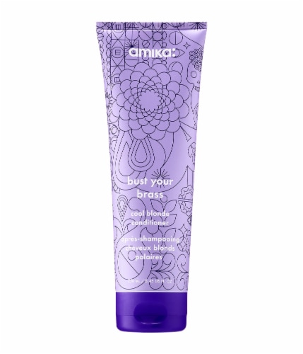 Amika Bust Your Brass Cool Blonde Conditioner Perspective: front