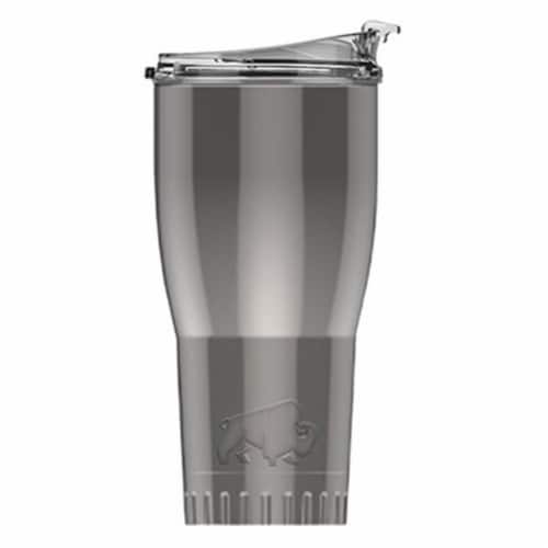 Silver Buffalo 30 oz Stainless Steel Tumbler - Gray Perspective: front
