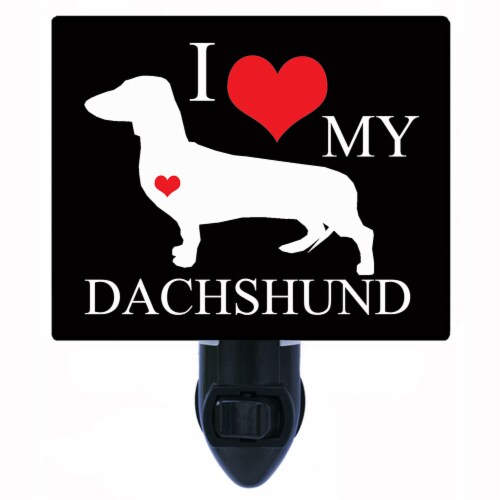 Dog Photo Night Light. Free Switchable Insert. Night Lights. I Heart My Dachshund 1 Harris Teeter