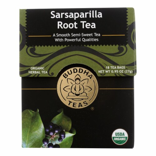 Buddha Teas - Tea Organic Sarsaparilla - Case of 6 - 18 BAG Perspective: front