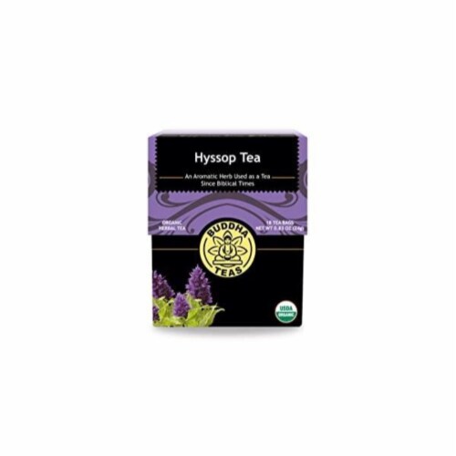 Buddha Teas - Tea Organic Hyssop - Case of 6 - 18 BAG Perspective: front