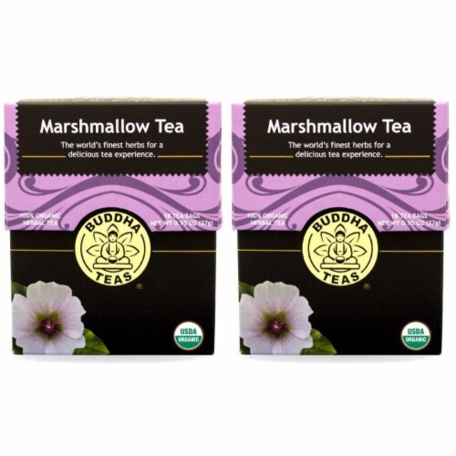 Buddha Teas - Tea Organic Marshmallow - Case of 6 - 18 BAG Perspective: front