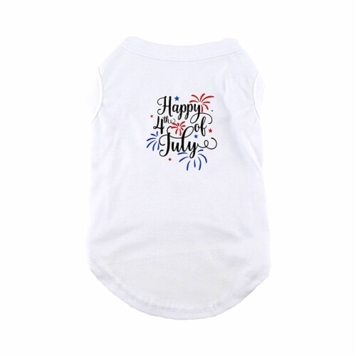 Midlee 4th of July Fireworks Dog Outfit (Shirt, XX-Large) Perspective: front