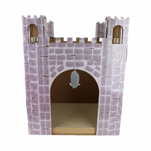 Midlee Castle Cat Scratcher House Perspective: front